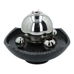FOUNTAIN TABLE TOP DECOR SS BALL W/LED FOUNTAIN TABLE TOP DECOR SS BALL W/LED